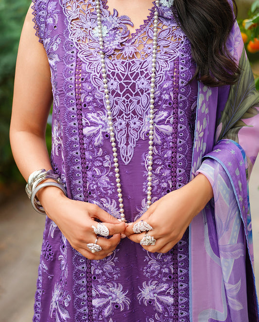 Mushq Amoi luxury lawn 2026= Lovers Lane Aangan | the Essence of Lawn & Chiffon