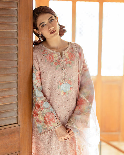Mushq Astoria Festive Lawn '26-Norah Aangan the essence of lawn & chiffon
