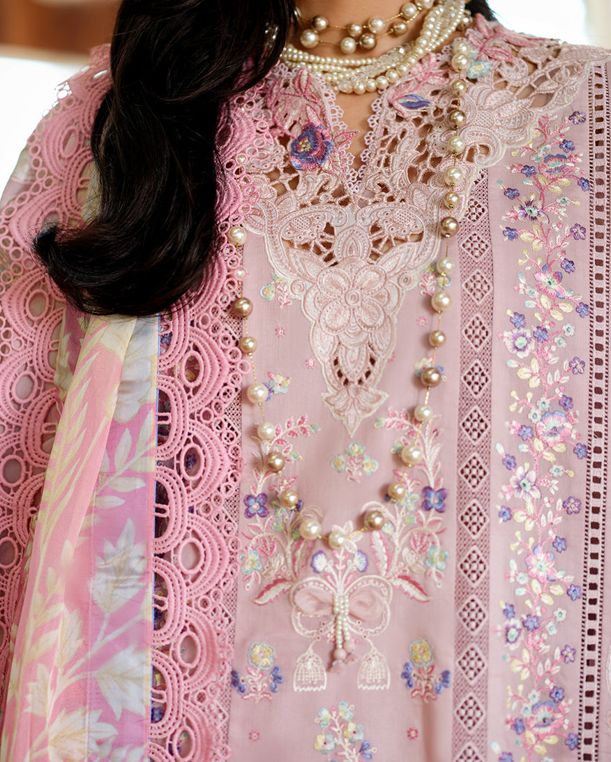 Mushq Amoi luxury lawn 2026= Opulent Whisper Aangan | the Essence of Lawn & Chiffon