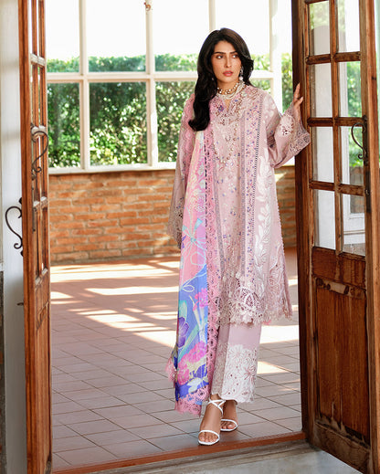 Mushq Amoi luxury lawn 2026= Opulent Whisper Aangan | the Essence of Lawn & Chiffon