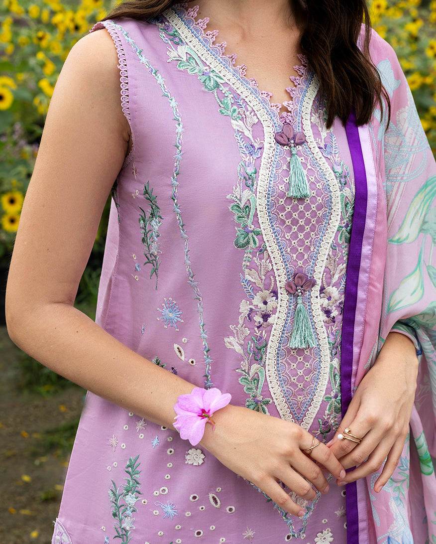 Secret Garden Hemline Lawn by Mushq 2026| Peony Glow Aangan | the Essence of Lawn & Chiffon