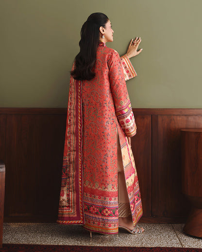 Mushq Rose Mood Peach - dupatta detail