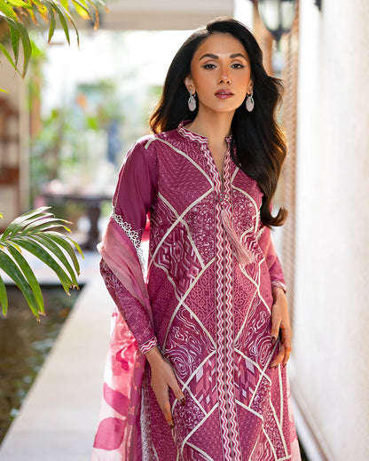 Mushq Astoria Festive Lawn '26-Rosea Aangan the essence of lawn & chiffon