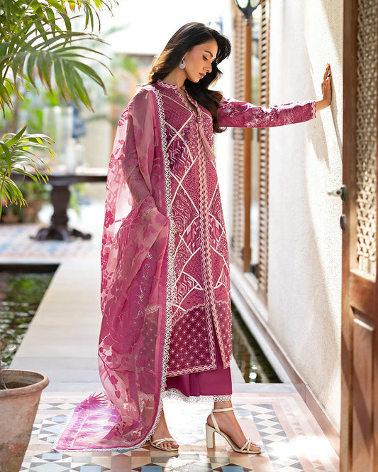 Mushq Astoria Festive Lawn '26-Rosea Aangan the essence of lawn & chiffon