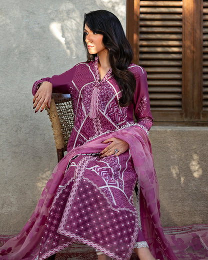 Mushq Astoria Festive Lawn '26-Rosea Aangan the essence of lawn & chiffon