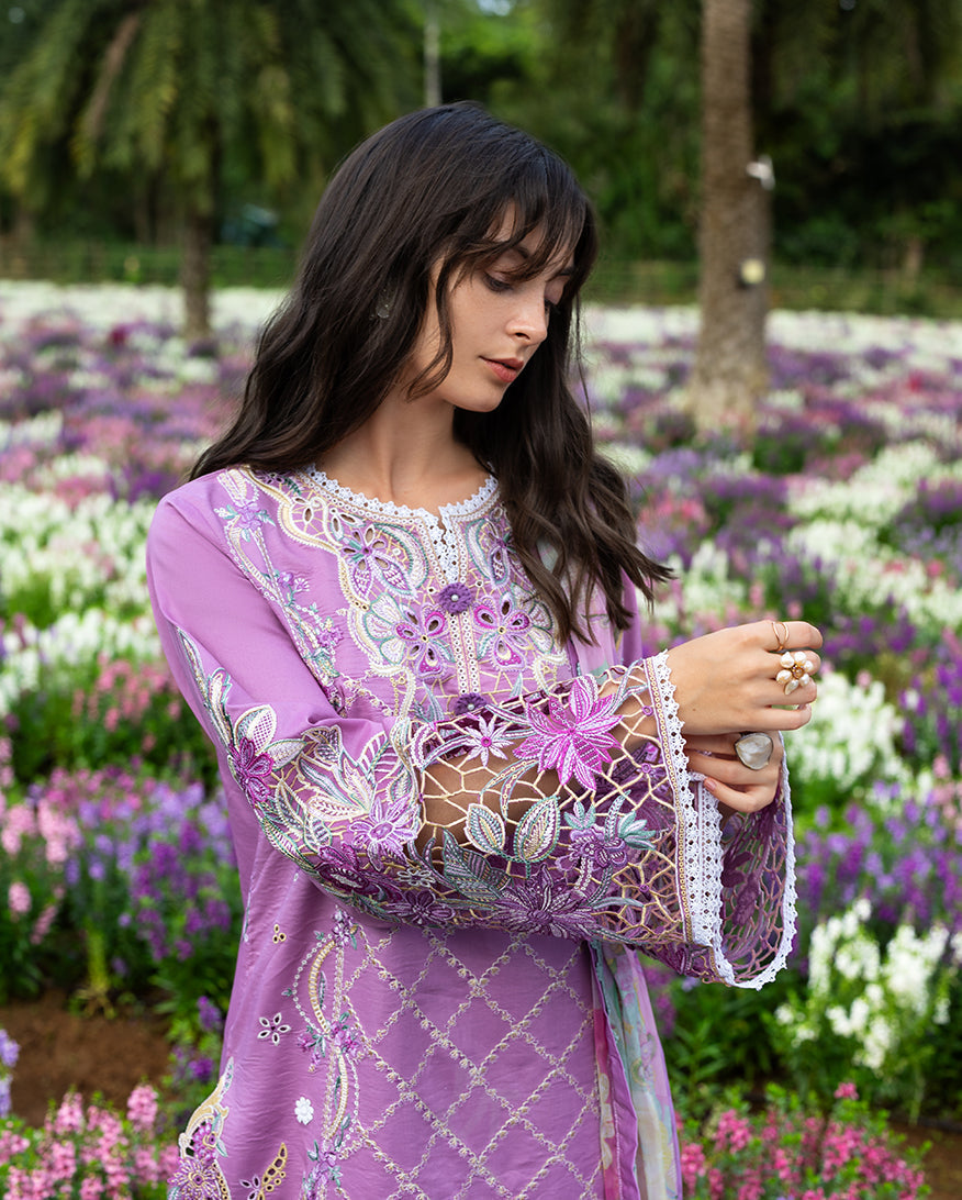 Secret Garden Hemline Lawn by Mushq 2026| Secret Thicket Aangan | the Essence of Lawn & Chiffon