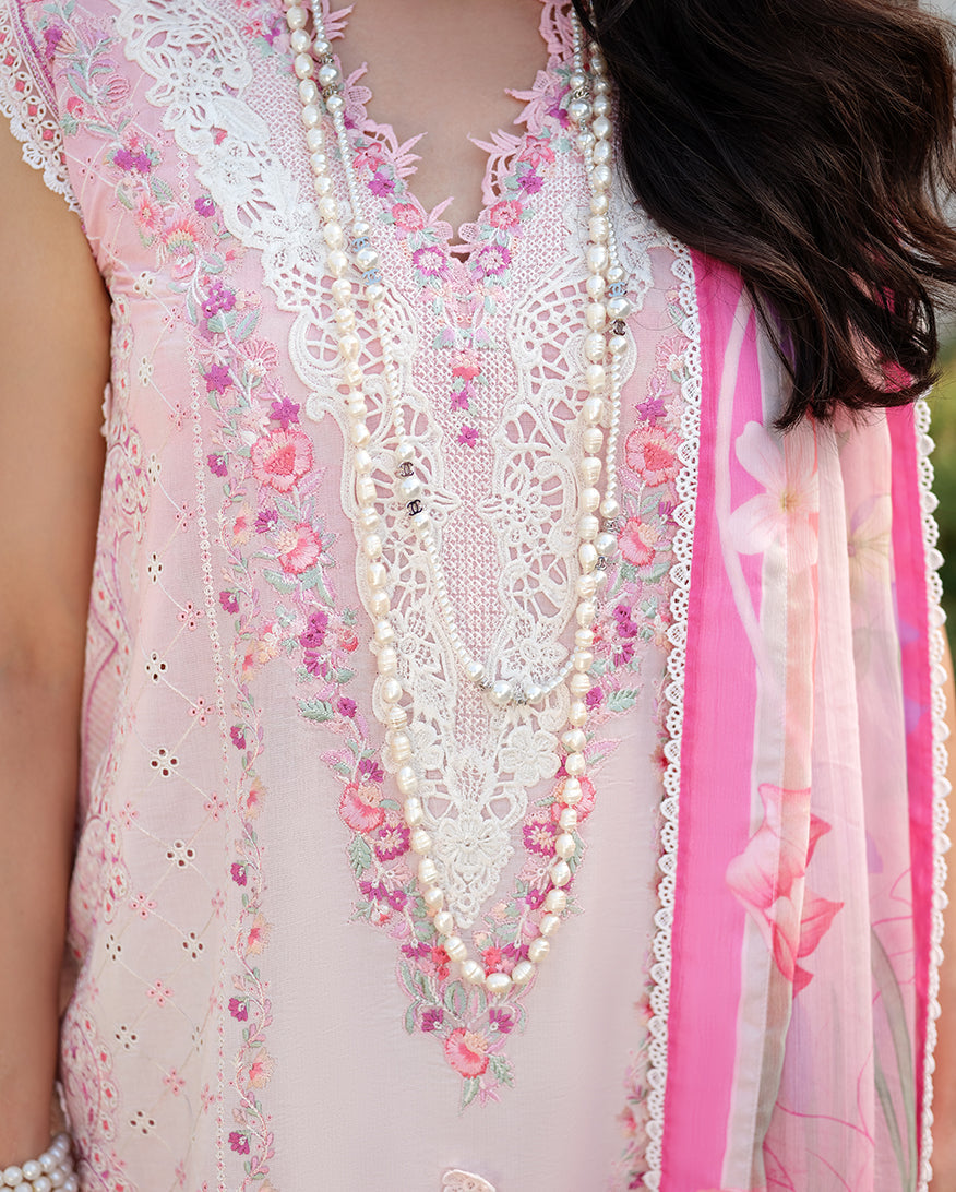 Mushq Amoi luxury lawn 2026= Silent Dreamer Aangan | the Essence of Lawn & Chiffon