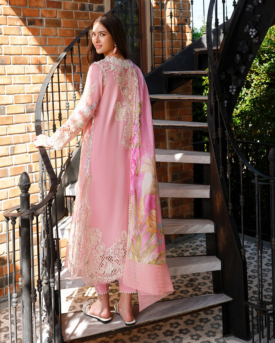 Mushq Amoi luxury lawn 2026= Silent Vows Aangan | the Essence of Lawn & Chiffon