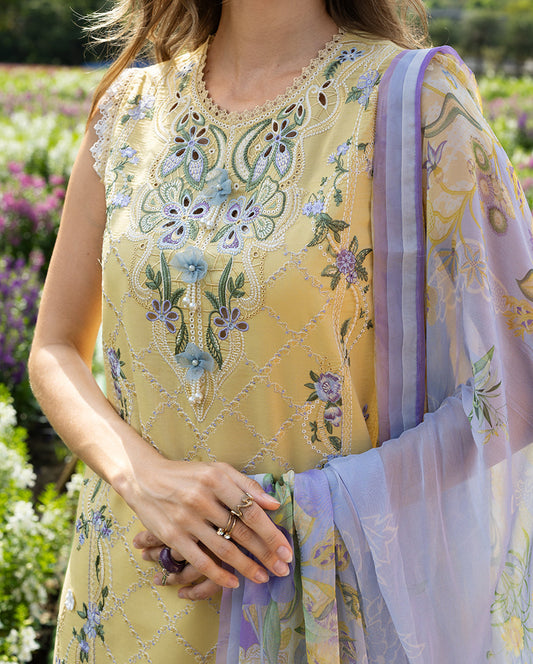Secret Garden Hemline Lawn by Mushq 2026| Sunlit Meadow Aangan | the Essence of Lawn & Chiffon
