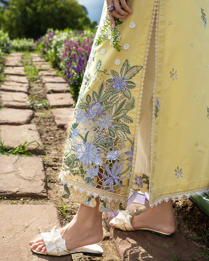 Secret Garden Hemline Lawn by Mushq 2026| Sunlit Meadow Aangan | the Essence of Lawn & Chiffon