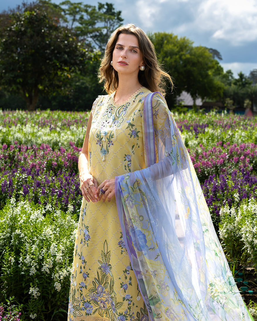 Secret Garden Hemline Lawn by Mushq 2026| Sunlit Meadow Aangan | the Essence of Lawn & Chiffon