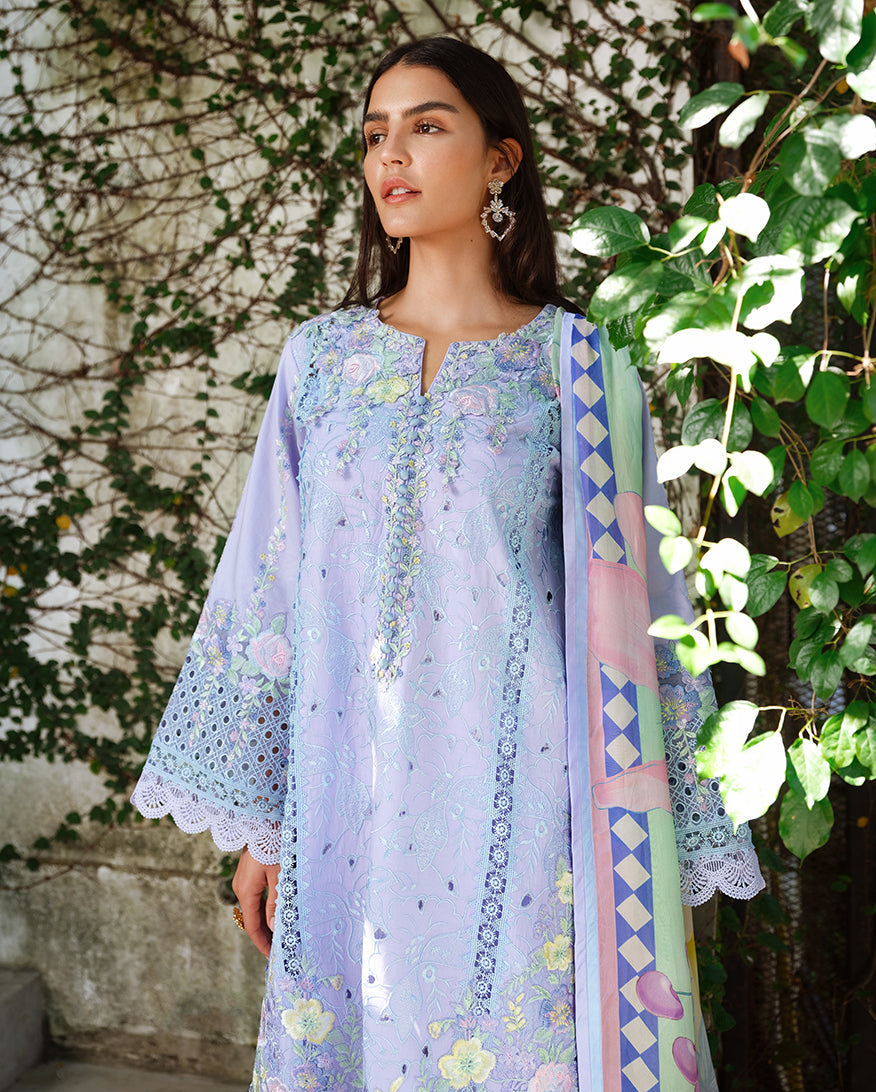 Mushq Amoi luxury lawn 2026= Sweet Confession Aangan | the Essence of Lawn & Chiffon
