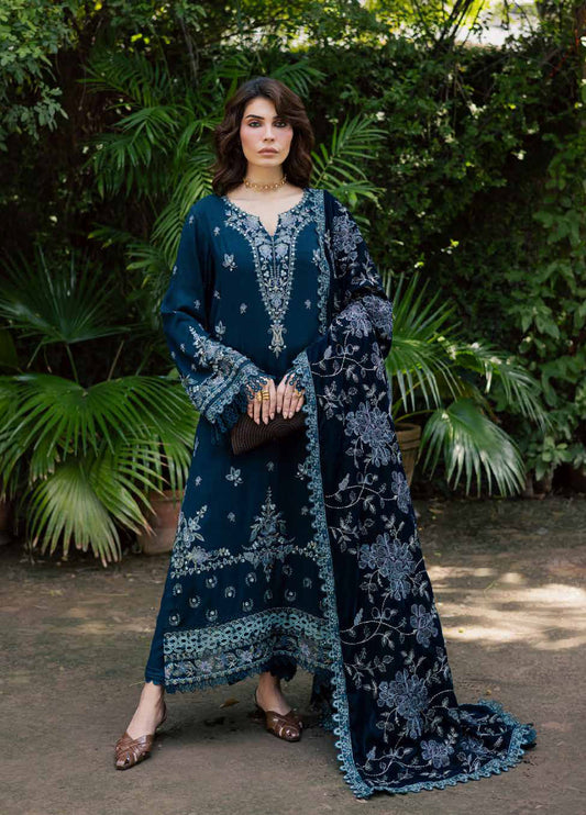 nureh leather peach embroidered winter suit for women  
nureh leather peach unstitched 3-piece suit with velvet shawl  
