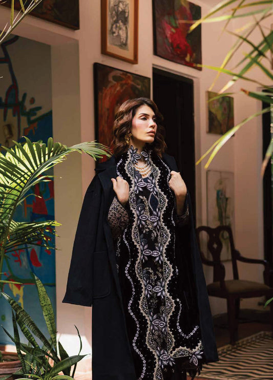 nureh leather peach embroidered winter suit for women  
nureh leather peach unstitched 3-piece suit with velvet shawl  
