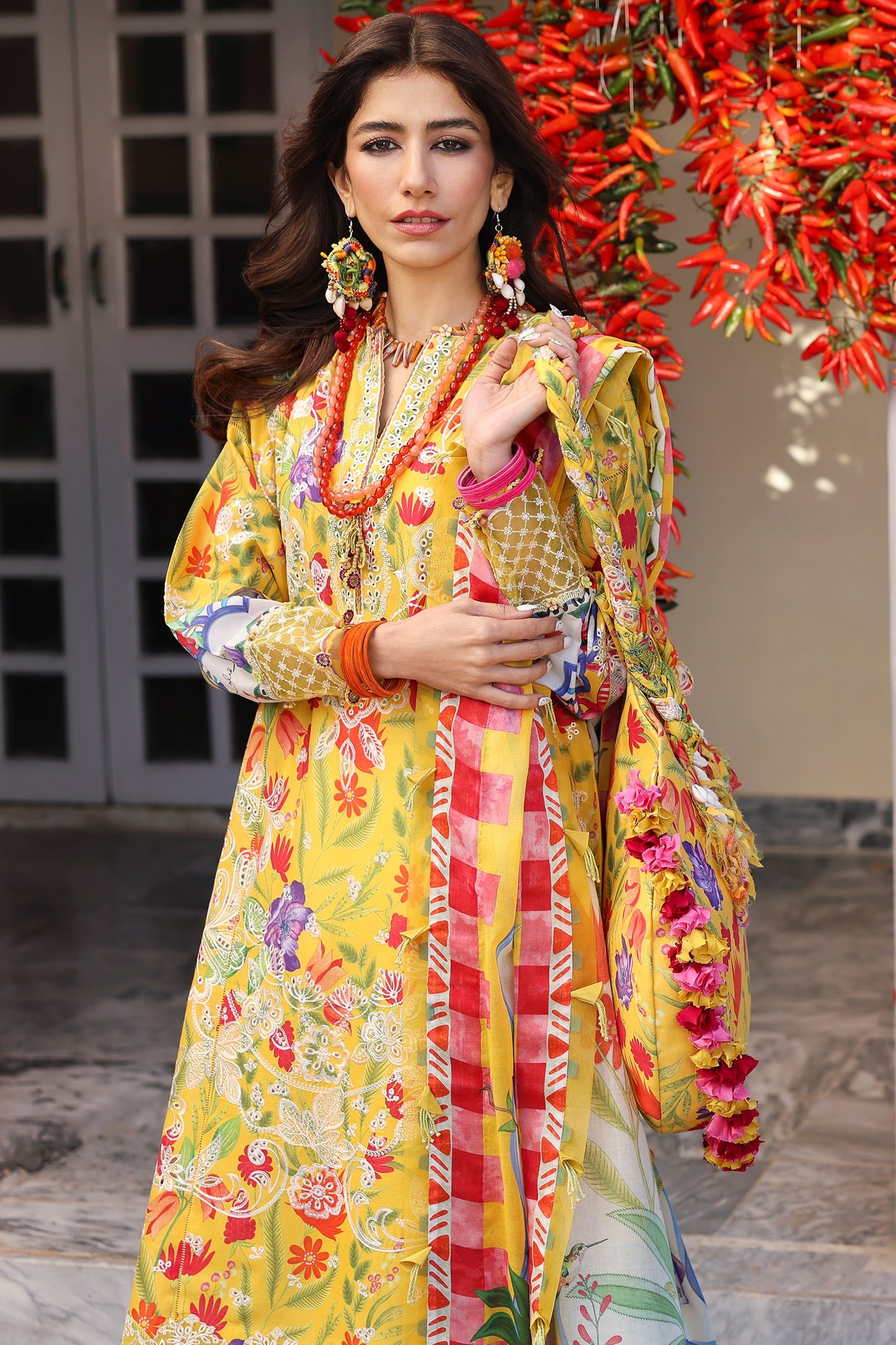 Zaha Luxury Lawn 2025 – unstitched embroidered suit with premium fabric and elegant detailing, ready to ship for festive wear.

