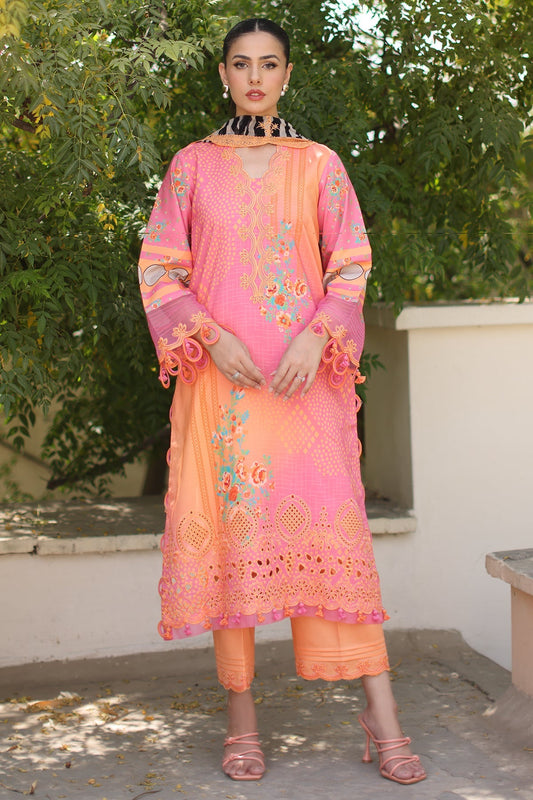 Charizma Combinations 2026 Lawn-CC6-010 Aangan the essence of lawn & chiffon