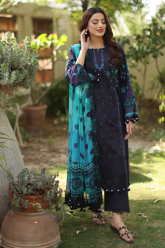 Charizma Combinations 2026 Lawn-CC6-1 Aangan the essence of lawn & chiffon
