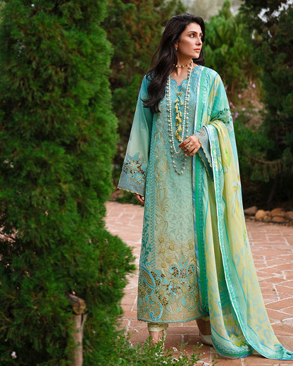 Mushq Amoi luxury lawn 2026=  Whispering Winds Aangan | the Essence of Lawn & Chiffon