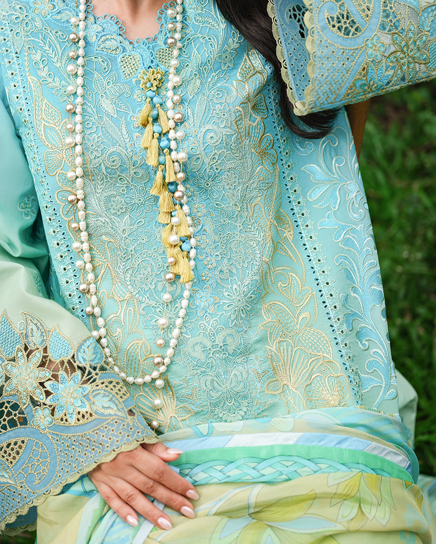 Mushq Amoi luxury lawn 2026=  Whispering Winds Aangan | the Essence of Lawn & Chiffon