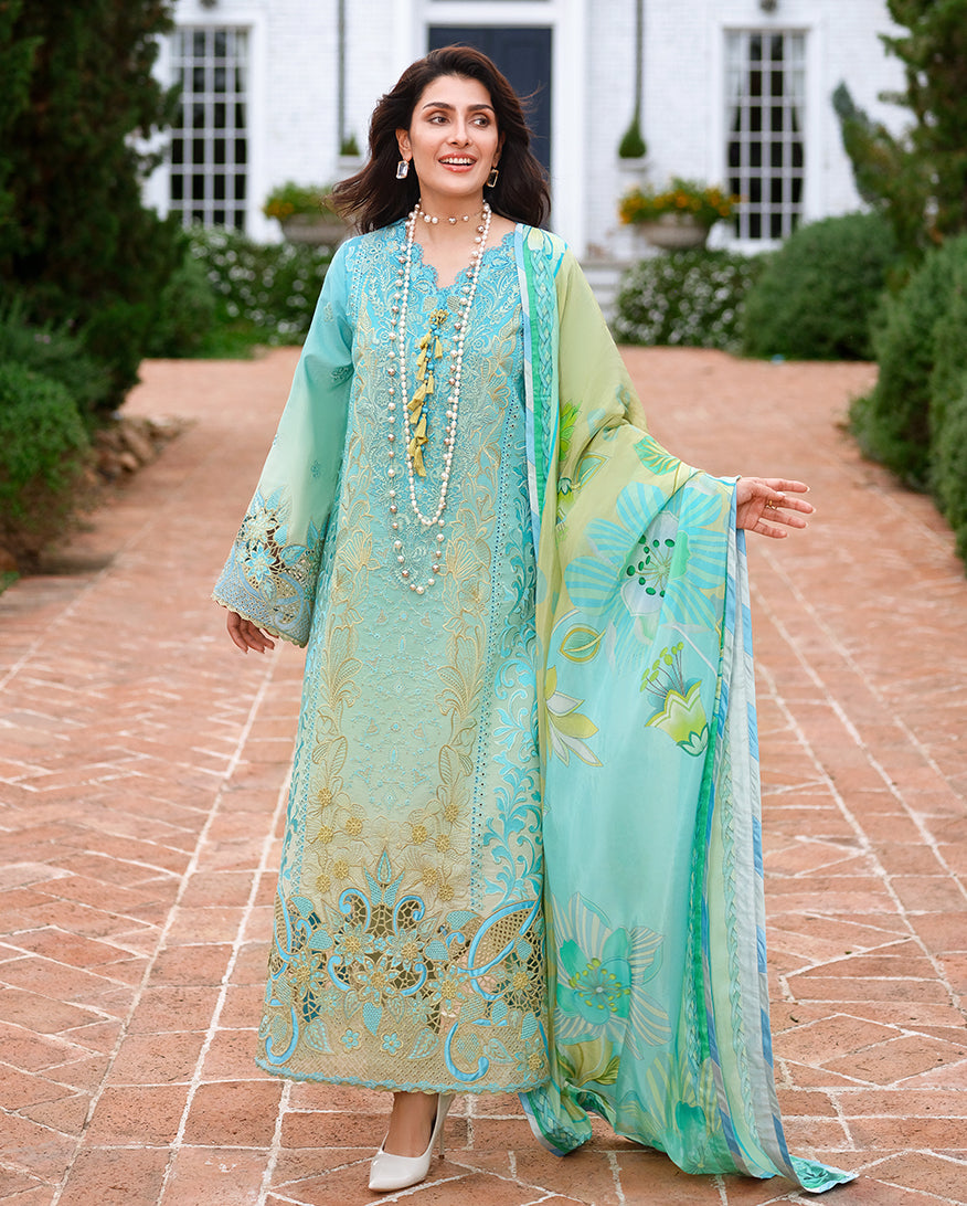 Mushq Amoi luxury lawn 2026=  Whispering Winds Aangan | the Essence of Lawn & Chiffon