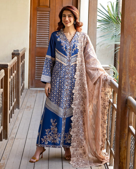 Mushq Astoria Festive Lawn '26-Zenith Aangan the essence of lawn & chiffon