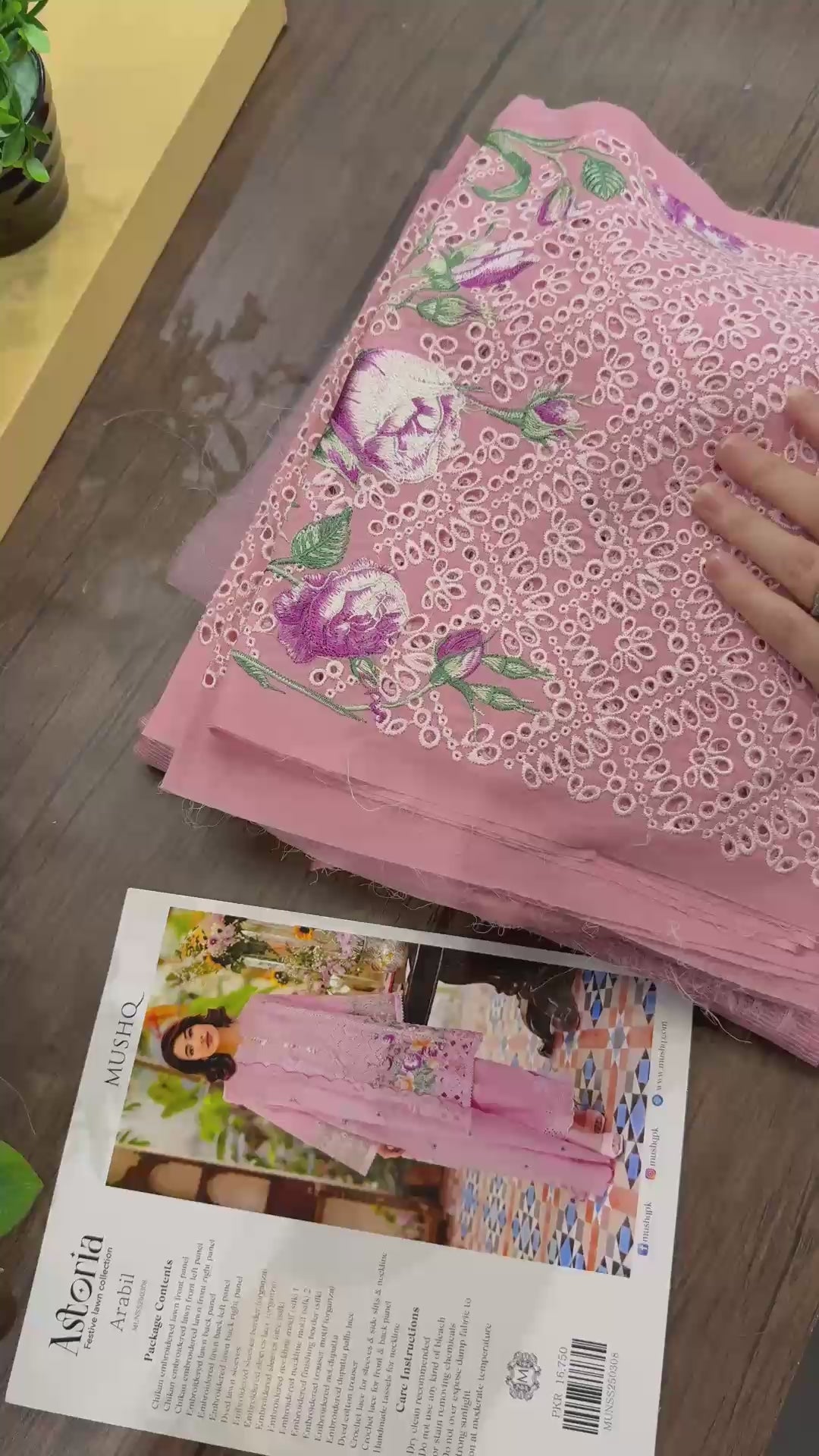 Mushq Astoria Festive Lawn '26-Arabil Aangan the essence of lawn & chiffon