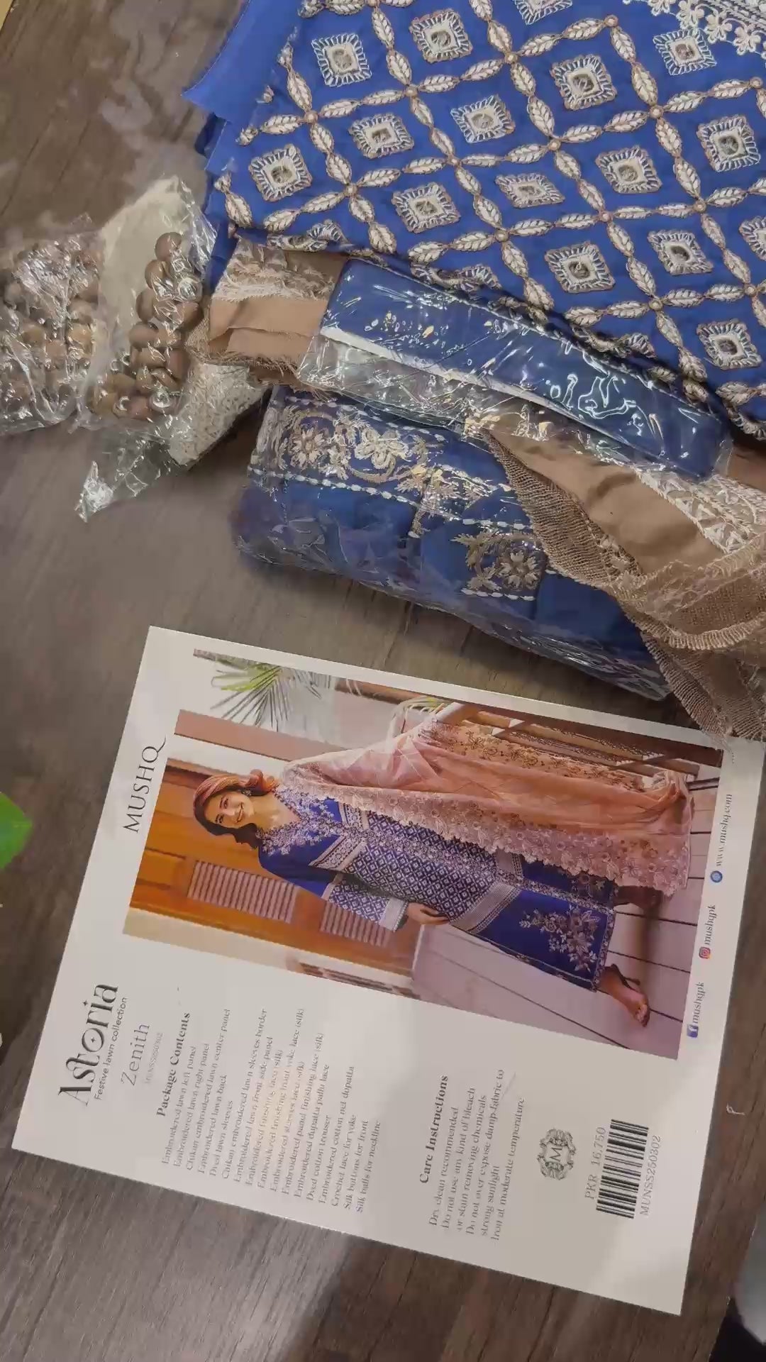 Mushq Astoria Festive Lawn '26-Zenith Aangan the essence of lawn & chiffon