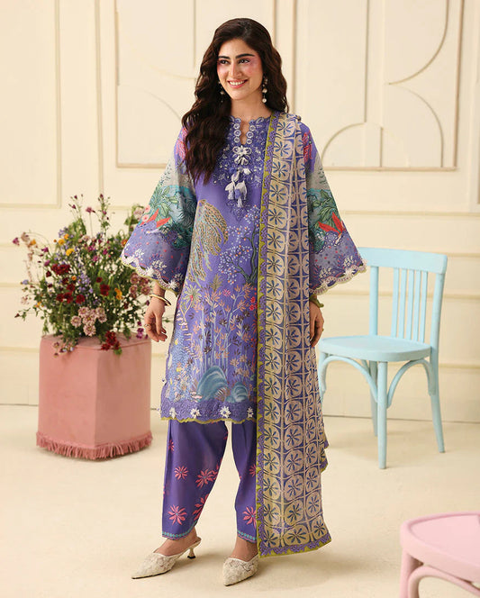 Mushq Soleil Prints Lawn 2026 || Camellia Kiss Aangan