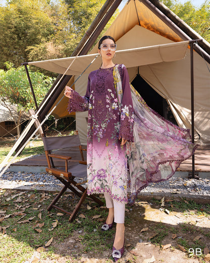 MARIA.B M.Prints Lawn 2026=09b Aangan the essence of lawn & chiffon
