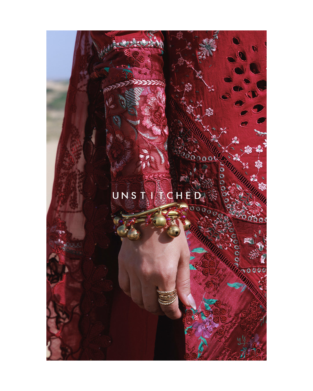 Nureh Aman Lawn 2026=Kiraz NE-230 Aangan the essence of lawn & chiffon