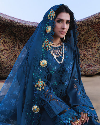 Nureh Aman Lawn 2026=Kaia NE-229 Aangan the essence of lawn & chiffon