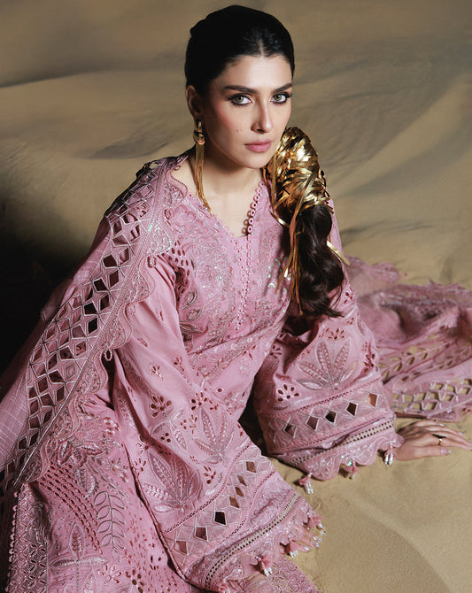 Nureh Aman Lawn 2026=Seeran NE-232 Aangan the essence of lawn & chiffon