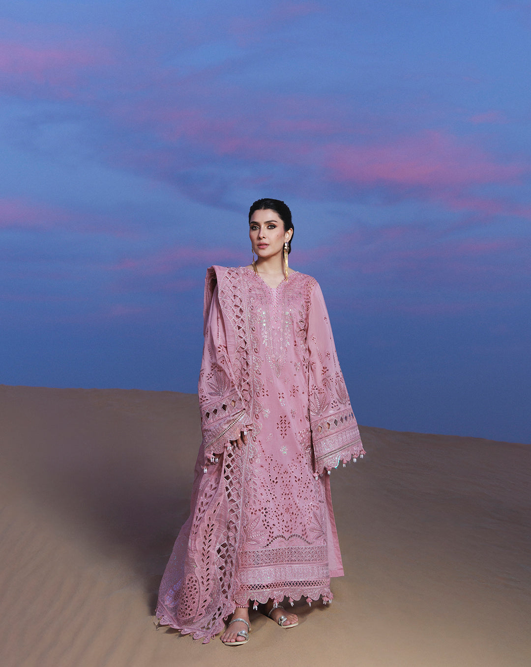 Nureh Aman Lawn 2026=Seeran NE-232 Aangan the essence of lawn & chiffon