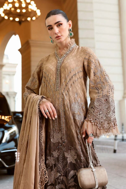 Maria B luxury Lawn 2026=01 a Aangan | the Essence of Lawn & Chiffon