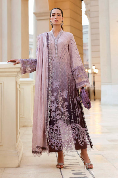 Maria B luxury Lawn 2026=01b Aangan | the Essence of Lawn & Chiffon
